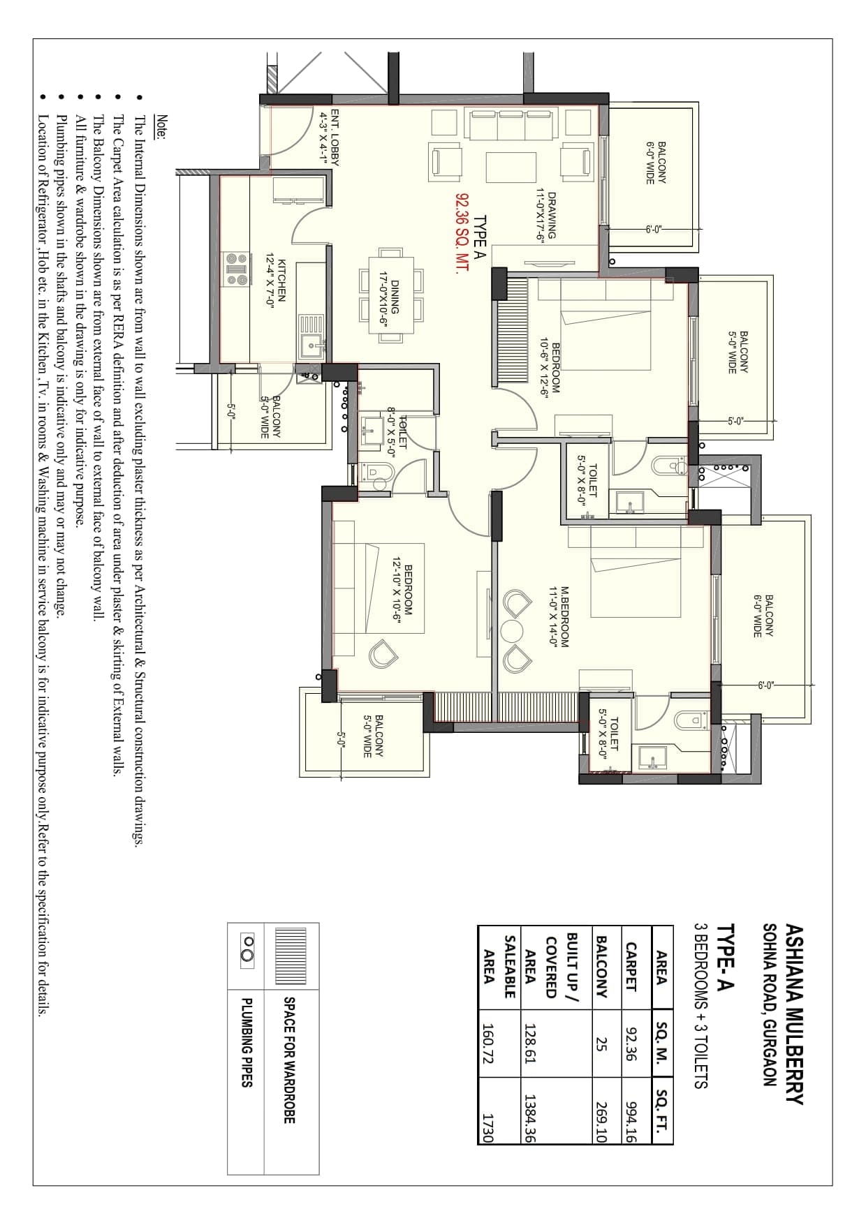 4+1 BHK - 3575 Sq.Ft.